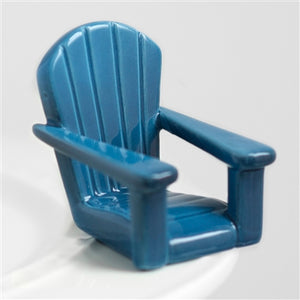 Nora Fleming “Chillin’ Chair” Blue Mini