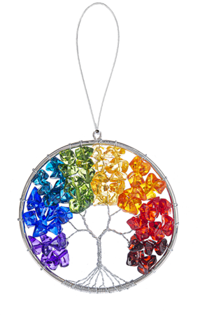 Rainbow Tree of Life Ornament