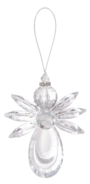 Clear Angel Ornament