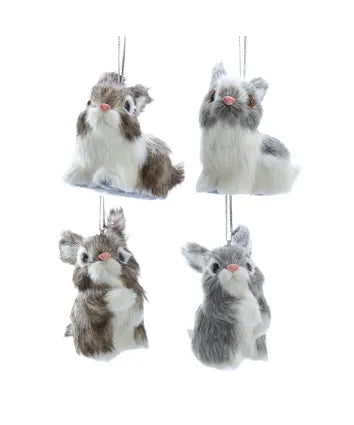 Plush Bunny Ornaments