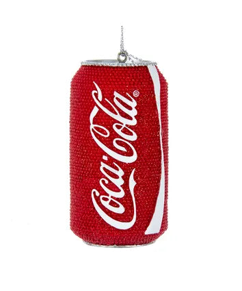 Kurt Adler Ornamento Coca-Cola Babbo Natale Con Bottiglia - Decorazione Albero Di Natale, Altezza 10 Cm (4 Pollici), Plastica, Licenza Ufficiale