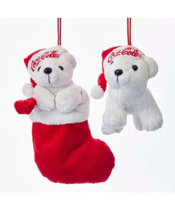 Coca-Cola® Plush Bear Ornaments