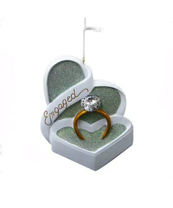Engagement Ring Ornament For Personalization