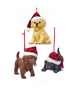 Lodge Puppy Ornament