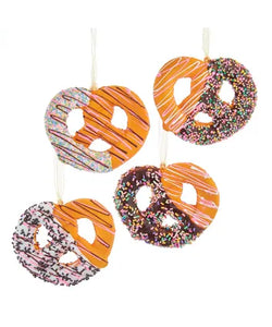 Side Dipped Twisted Pretzel Ornament