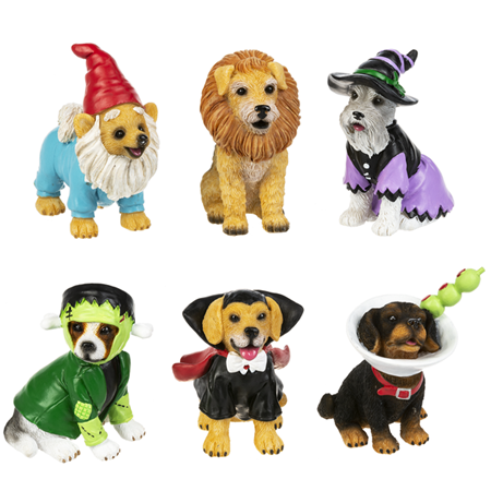 Hilarious Halloween Dogs Figurines