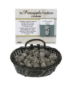 The Pineapple Tradition Charms in a Basket