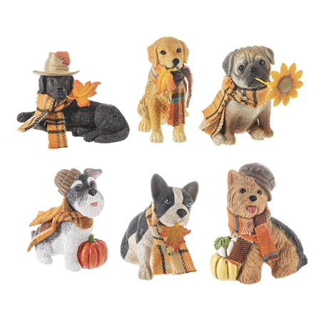 Pets in Plaids - Dog Figurines