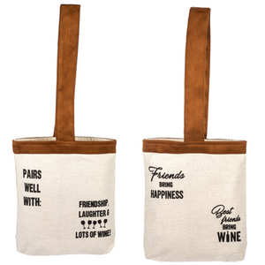 Friendsgiving Double Wine Bag Fits 2 bottles