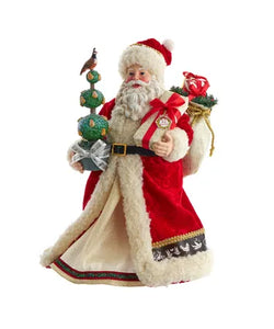 10.5" Fabriché™ Musical 12 Days Of Christmas Santa