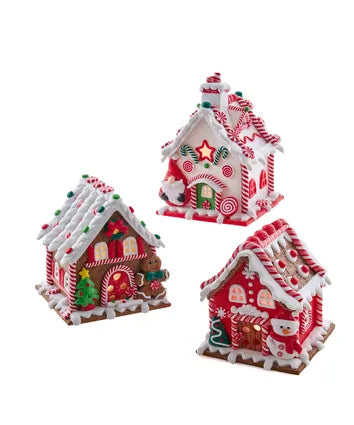 Battery Operated LED Gingerbread House Table Piece