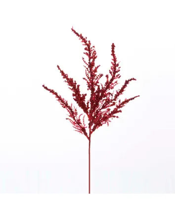 Red Feather Fern Spray