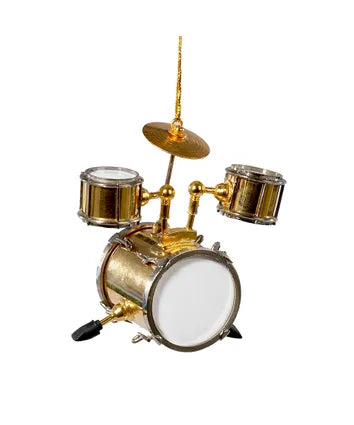 Brass Musical Drum Ornament