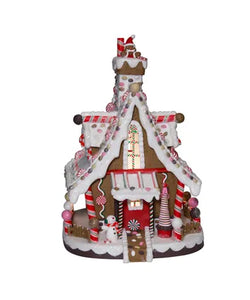 Lighted Christmas Gingerbread House