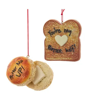Painted Toast & Biscuit Ornament