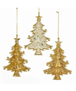 Gold Tree Ornament 5”