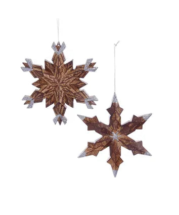 Brown Snowflake Ornament