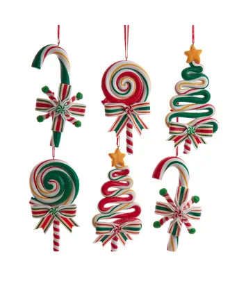 Candy Cane Tree and Lollipop Ornament