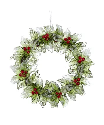 Red and Green Wreath Ornament