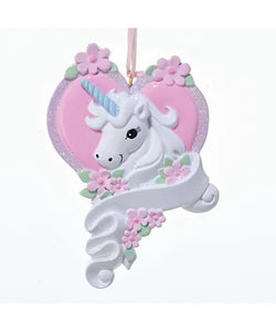 Unicorn Ornament For Personalization